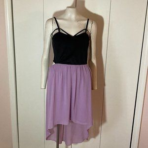 VintagCharlotte Russe Purple Black Party Dress Size LARGE Sexy Fairy Halloween